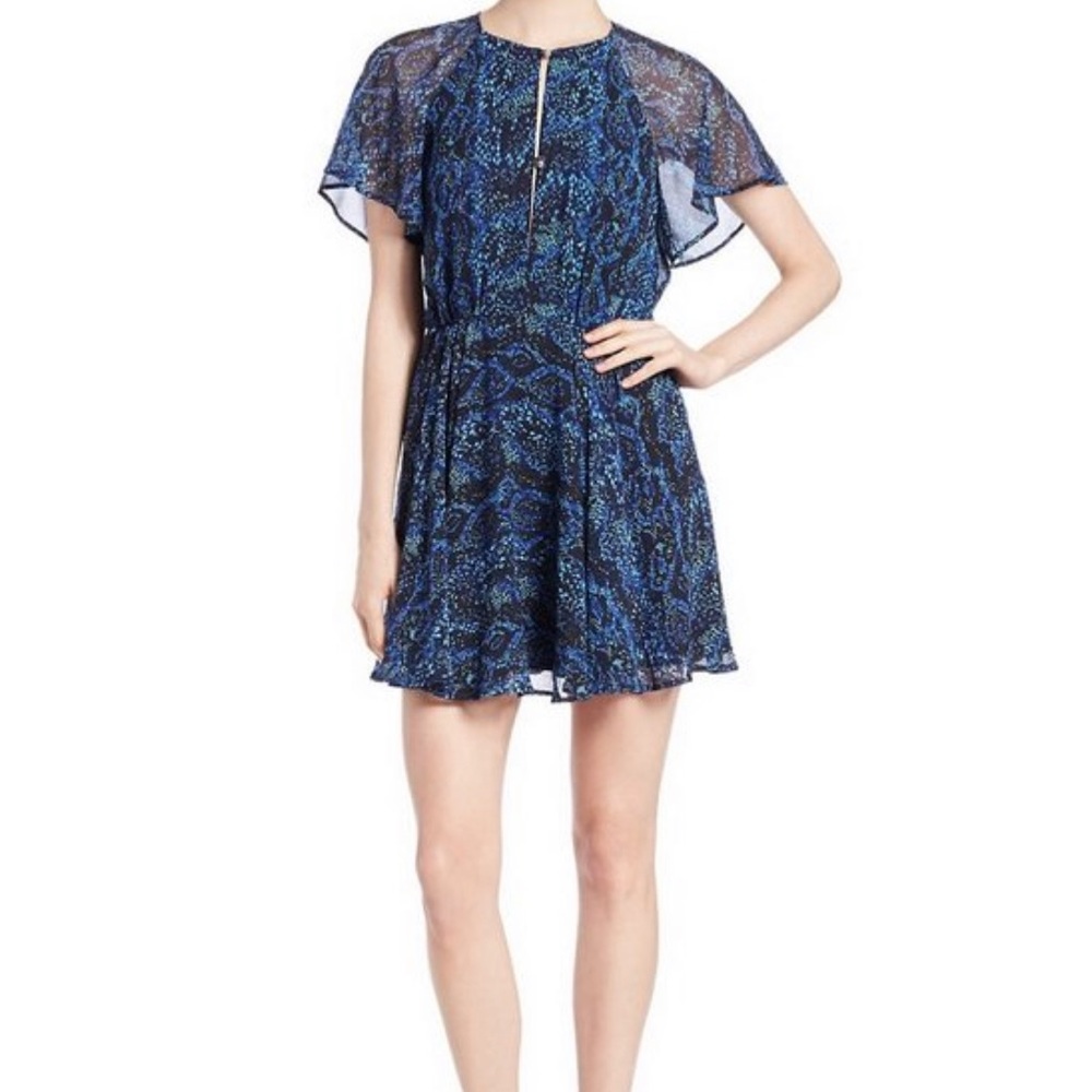 French Connection Soho Boa Snake Print Dress, Size 6